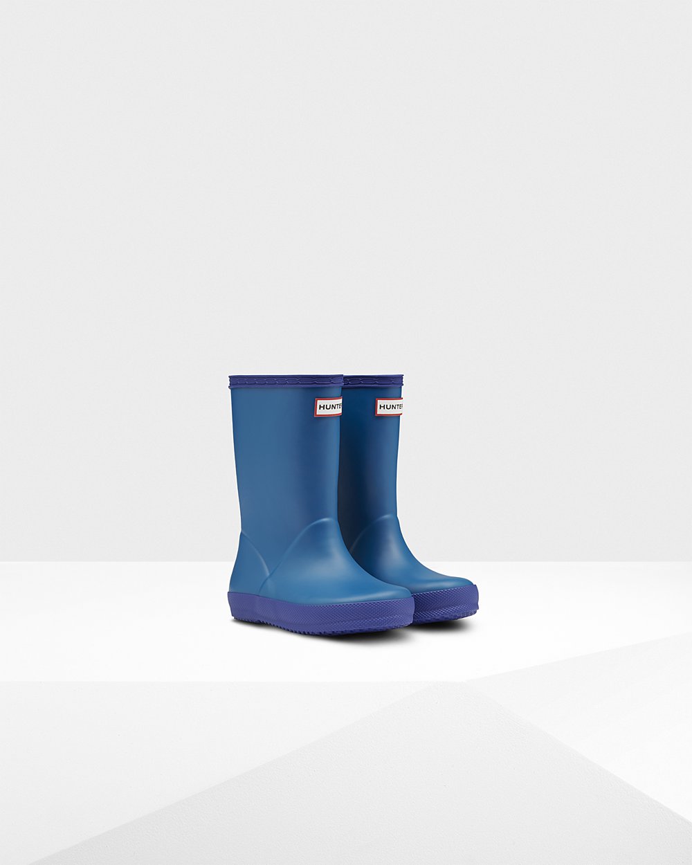 Kids Hunter Rain Boots Blue/ Blue - Original First Classic - 8023617-HD